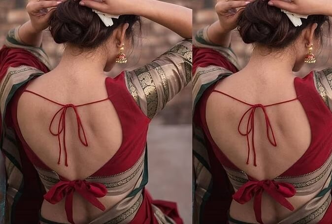 Wedding Blouse Back Design